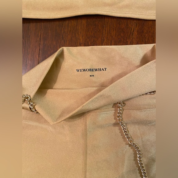 WeWoreWhat Gold Set- Worn Once- Size- Top- Large- Bottoms- medium - Picture 3 of 3
